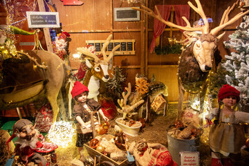 Illuminations de No&euml;l &agrave; B&eacute;ziers dans le d&eacute;partement de l'H&eacute;rault en r&eacute;gion Occitanie - France