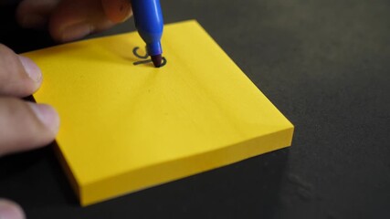 Special discount handwritten promotional price reduction announcement on sticky notes