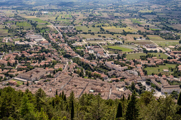 Fototapeta premium Gubbio, Umbria, Italy. Glimpses and panoramas