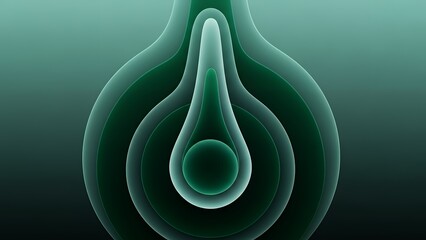 深緑色のグラデーションが美しい有機的な抽象レイヤー背景