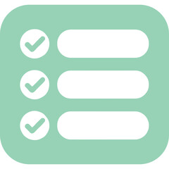 Obraz premium Modern Business ToDo List Illustration with Rounded Corners and Transparent Background