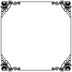 Rectangular frame, vintage line pattern, envelope frame.