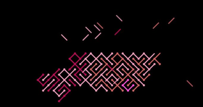 Dynamic Diagonal Assemble Niger Silhouette Animation