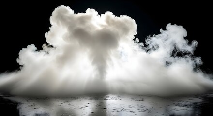 Mystical Neon Water Surface 3D Background