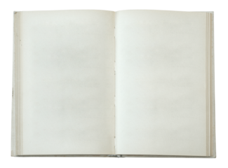 Open Empty Book Ready for Writing