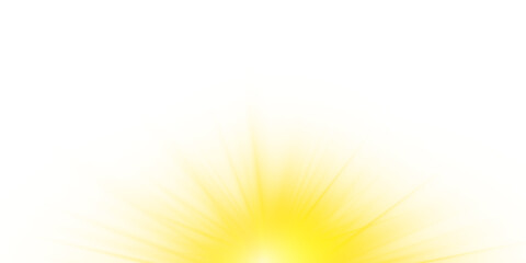 Sun light with glare. Golden flash, star rays png. Vector illustration with sparkles. Transparent yellow sunlight special lens flash light effect. © Mirotvoric