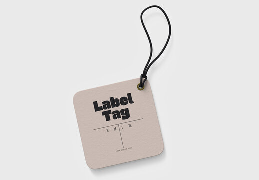 Price Tag Mockup with String