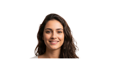 Brunette smiling woman portrait