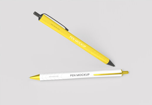 Pen Mockup Set Template