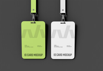 Lanyard Id Card Mockup