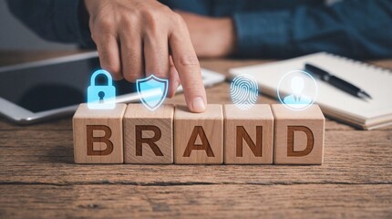 Engaging brand development strategies office workspace digital marketing content professional environment close-up viewpoint business concept