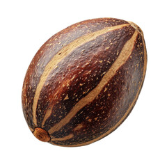 avocado seed whole brown texture isolated on transparent background