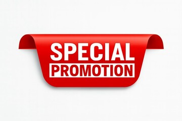 Special promotion red banner