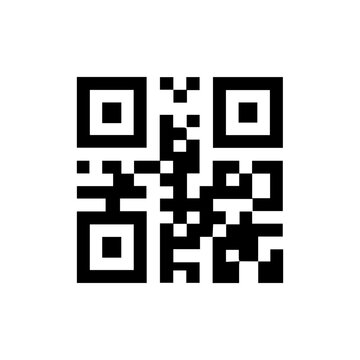 modern QR code for mobile payment and information access icon flat design