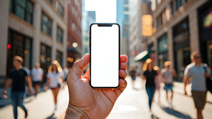 hands holding smartphone