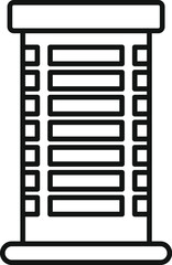 Obraz premium Bobbin showing thread lines, representing a spool for needlework and textile crafts
