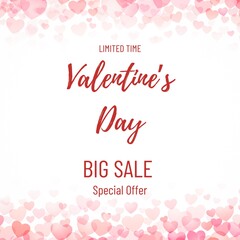 Obraz premium Limited time valentine's day big sale special offer