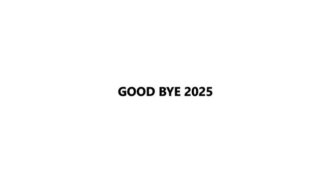 Good bye 2025 text blur effect simple Animation Video