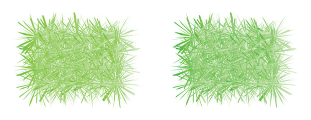 Abstract green textured grass patches, decorative nature and foliage element graphics © MillionGraphics