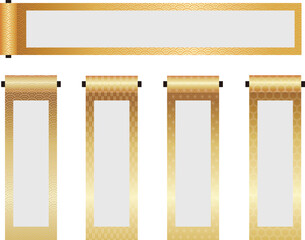 新春用和柄掛け軸のセット