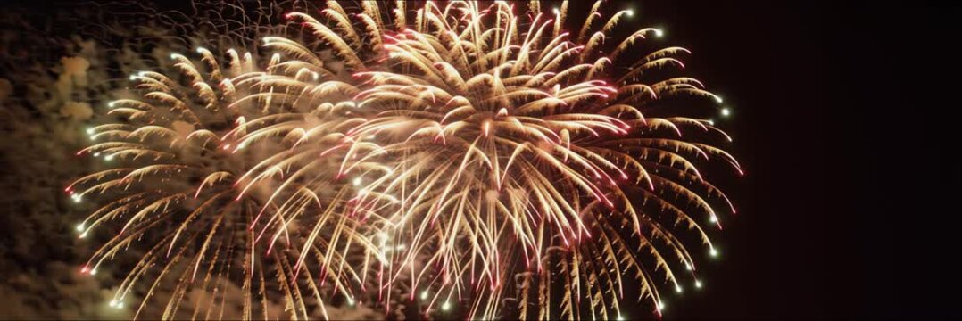 6k seamless loop holiday celebration fireworks show video