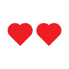 Obraz premium Heart vector icons. Set of love symbols isolated.