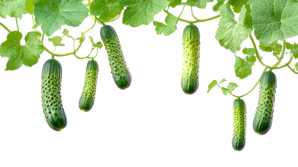 Cucumber vine garden fresh vegetable agriculture harvest plant