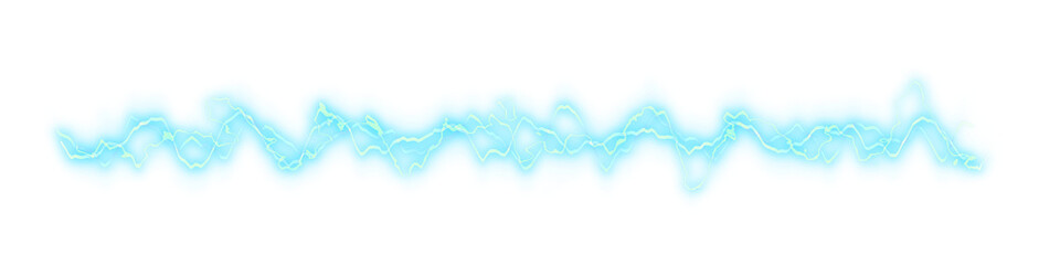 Blue light electric wavelenght charge isolated on white background