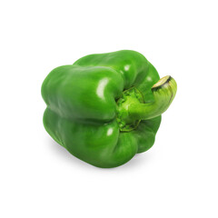 Fresh Green Bell Pepper Paprika Isolated for Cooking, Juicing, and Healthy Nutrition on Transparent Background png