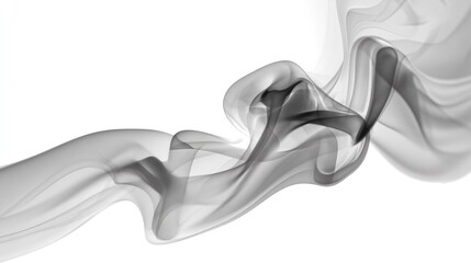 Smoke's Ethereal Dance: Graceful, billowing smoke elegantly unfurls across the frame, its ephemeral form creating an interplay of light and shadow, evoking a sense of mystery and transience.