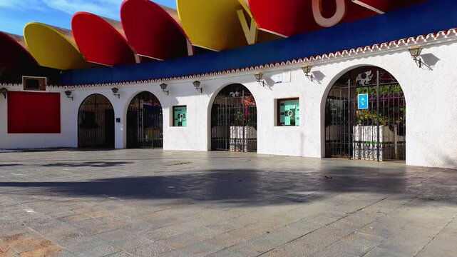 Drone flight over abandoned Tivoli World
