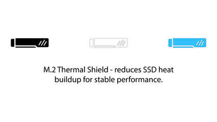 M.2 thermal shield reduces ssd heat buildup for stable performance