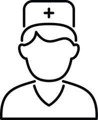 Obraz premium Medical professional avatar icon representing healthcare services