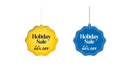 Customisable Holiday sale badge 