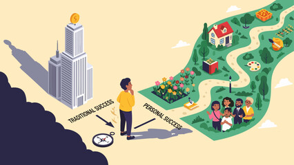 Choosing between traditional and personal paths to success