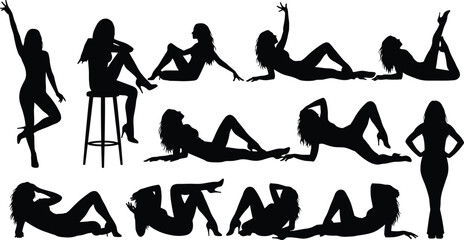 Successful Business Team Silhouette Holding Laptops, Disabled Trumpet Player in Wheelchair Performing for Audience, Modern Park Trees, Diverse Professional Fashion Poses Vector Illustration © Hello World