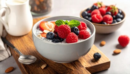 Healthy Yogurt Bowl with Fresh Berries