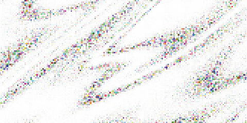 creative abstract green and blue halftones background on white background. colored vector dots background