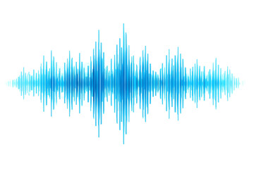 Blue sound wave illustration