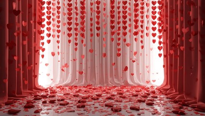 A solitary flamingo standing in a serene landscape with vibrant pink feathers