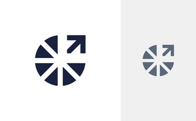 Arrow logo simple design icon vector. Symbols for Arrow business, marketing simple elements logo.