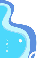 Abstract Layered Wave Corner Design