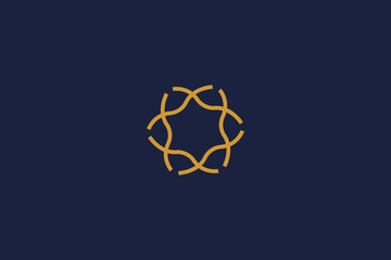 star circle logo simple design. Business, marketing simple elements logo.