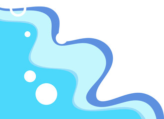 Abstract Layered Wave Corner Design