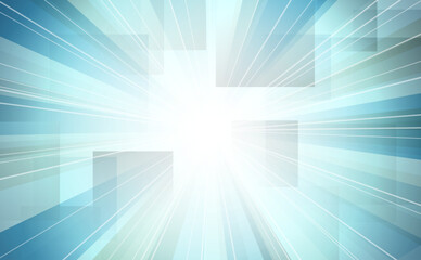 グレーの集中線ビジネス背景