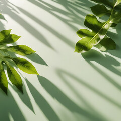 green leaves background