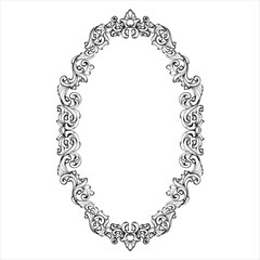 Elegant Vintage Ornamental Floral Decoration