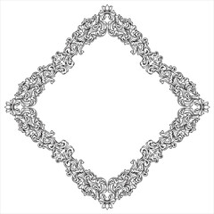 Elegant Vintage Ornamental Floral Decoration