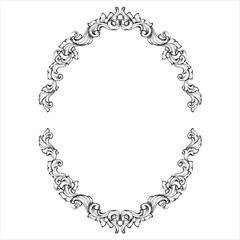 Elegant Vintage Ornamental Floral Decoration