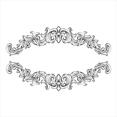 Elegant Vintage Ornamental Floral Decoration